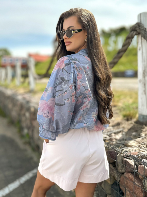 BLUZA RASTURNARE ALBASTRU