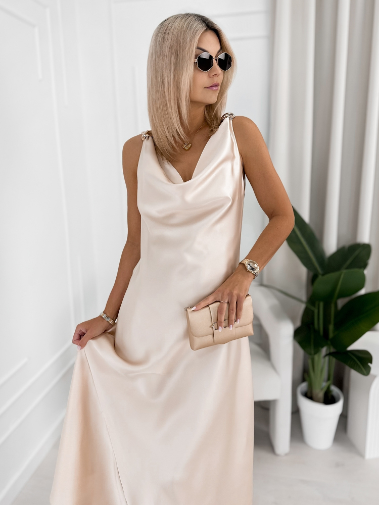 ŠATY GRANCE BÉŽOVÁ