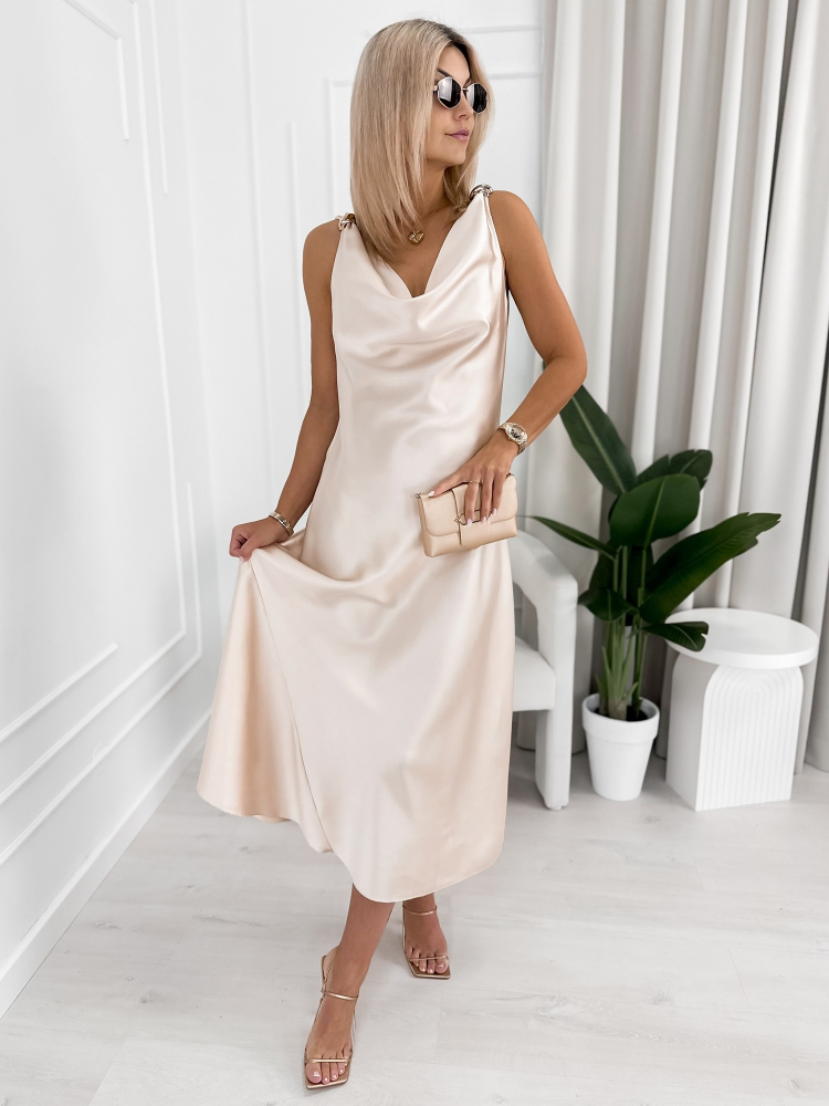 KLEID GRANCE BEIGE
