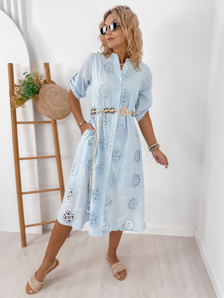 ROBE BLEU ROUILLE