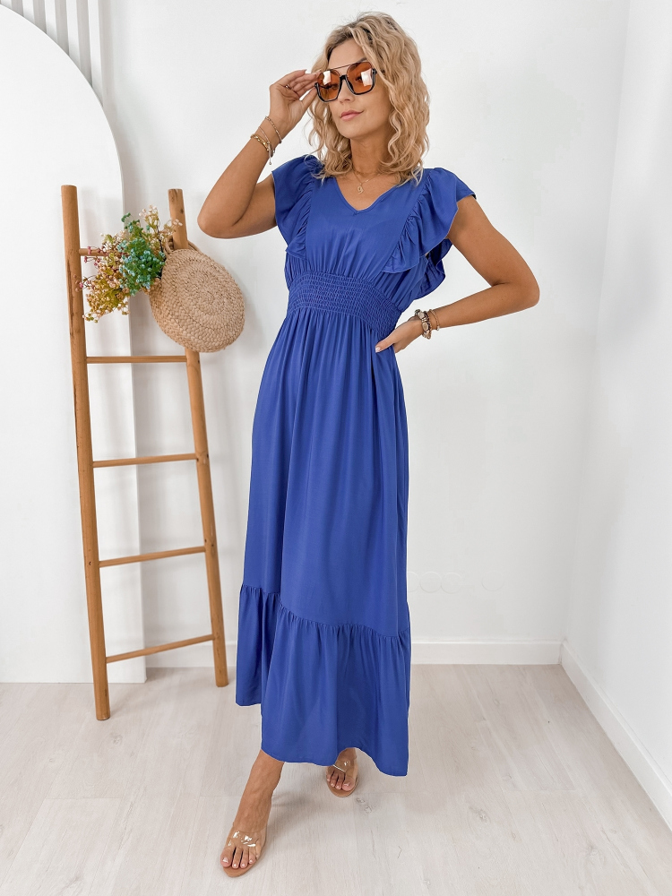 ROBE HARIGAN BLEU