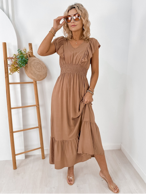 DRESS HARIGAN CARAMEL