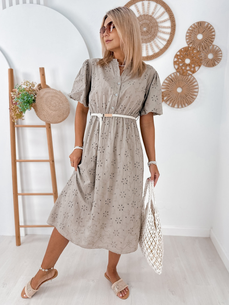 ROBE ELWOOD BEIGE FONCÉ