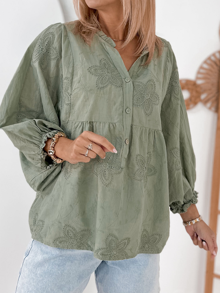 BLUSE PISTAZIENVERTER