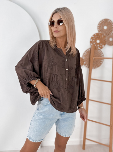 BLOUSE WERTER BROWN