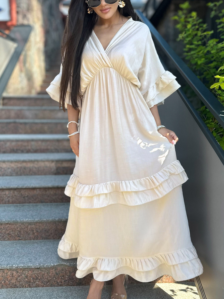 DRESS VERONIKA BEIGE