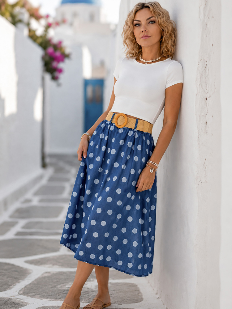 JUPE SANERE BLEU FONCÉ