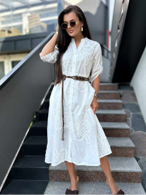 KLEID WESTLEY ECRU