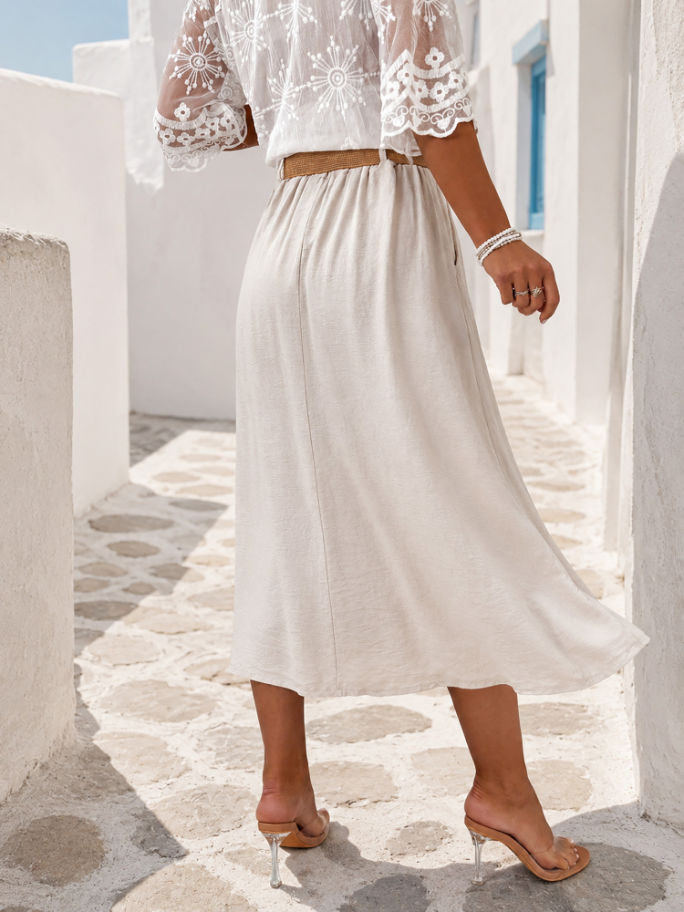 JUPE EUDORA BEIGE