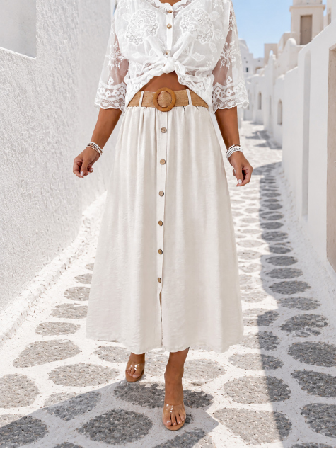 JUPE EUDORA BEIGE