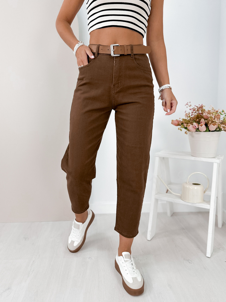 KALHOTY TAVIANA HNĚDÉ