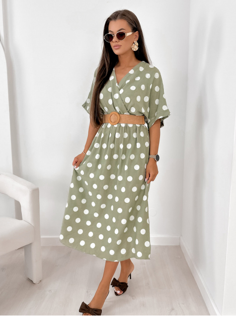 DRESS PISTACHIO JOLIET
