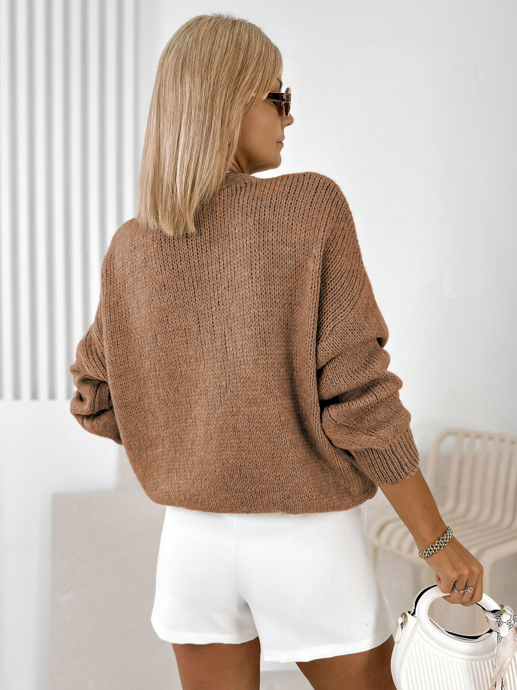 PULLOVER LUCIA KARAMELLFARBENER