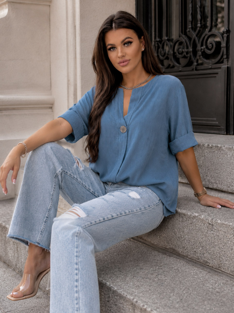 BLOUSE DROS BLUE