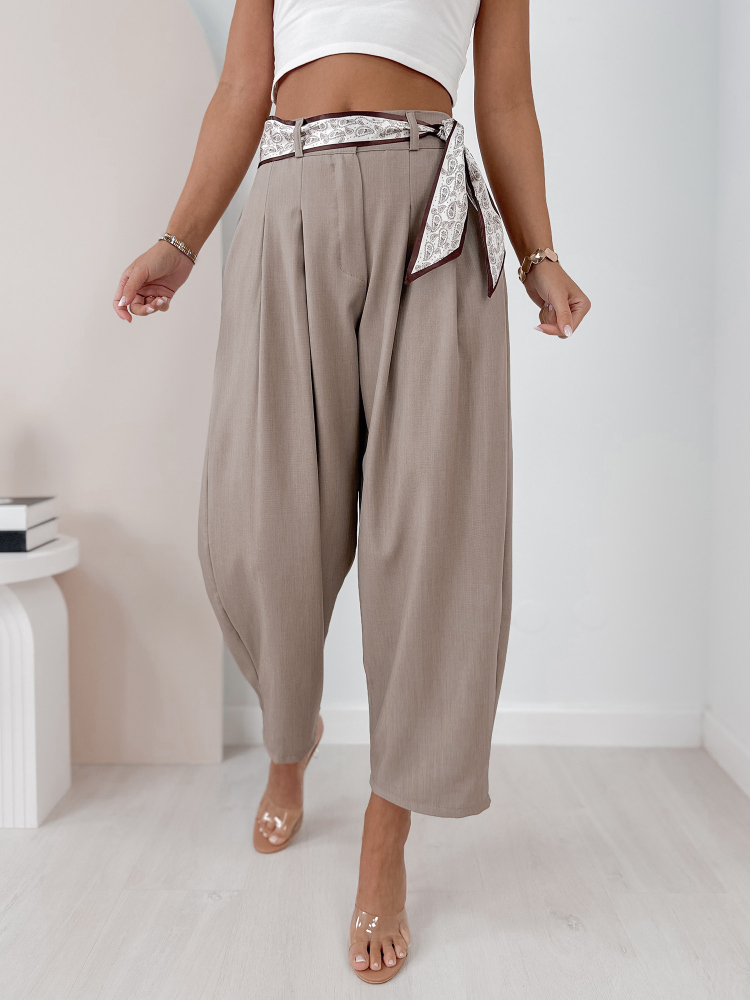 PANTALONI MARLOW BEJ INCHIS