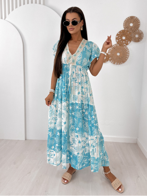 ROBE SALTINE TURQUOISE
