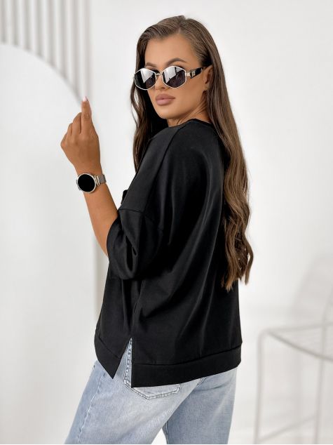 BLUSE ELSTE SCHWARZ