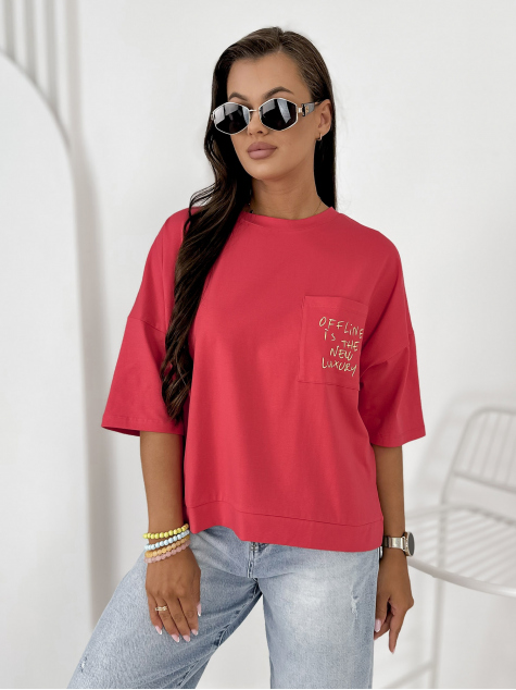 BLOUSE ELSTE FRAMBOISE