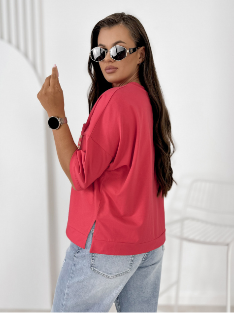 BLOUSE ELSTE RASPBERRY