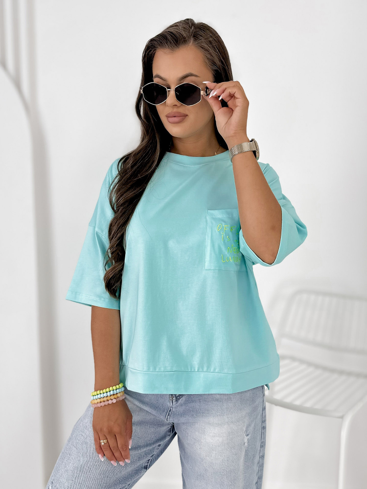 BLOUSE ELSTE TURQUOISE