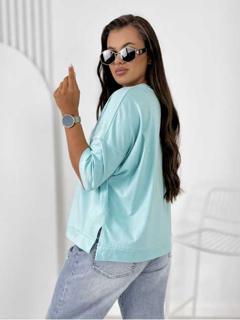 BLUZA ELSTE TURCOAZ