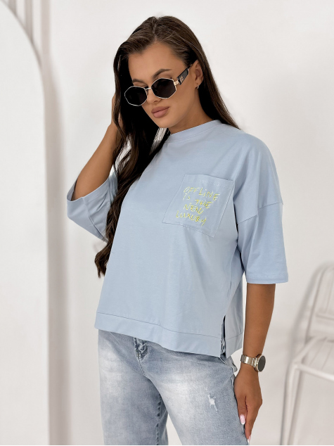 BLUZA ELSTE ALBASTRU