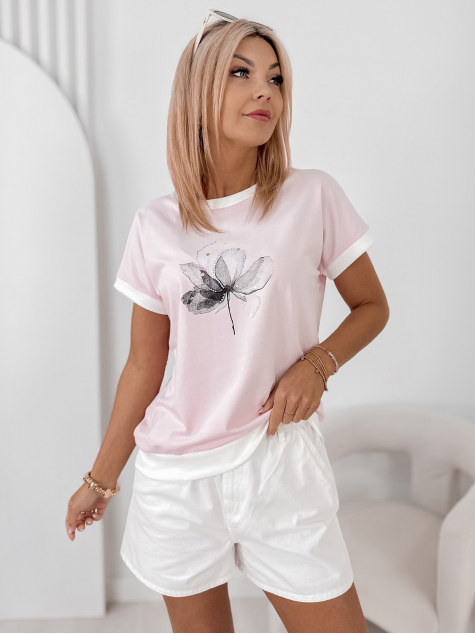 BLOUSE COTARD POWDER PINK