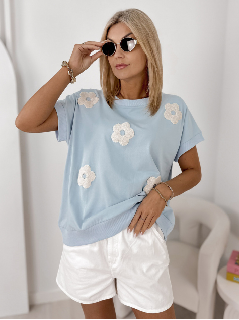 BLOUSE BLUE VERGE