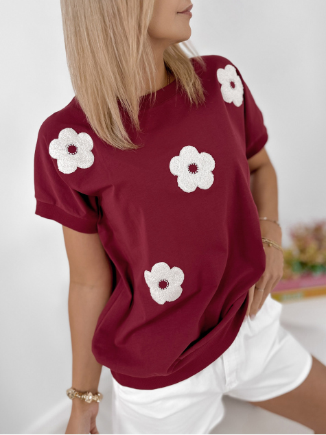 BLUSE VERGE Bordeaux