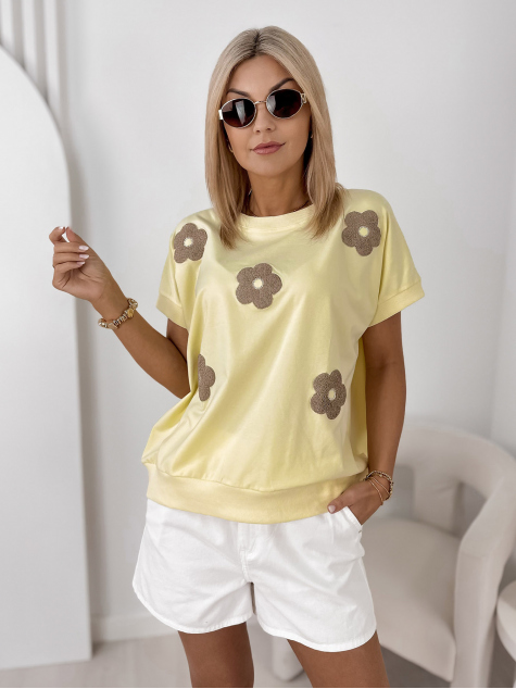 BLOUSE VERGE JAUNE