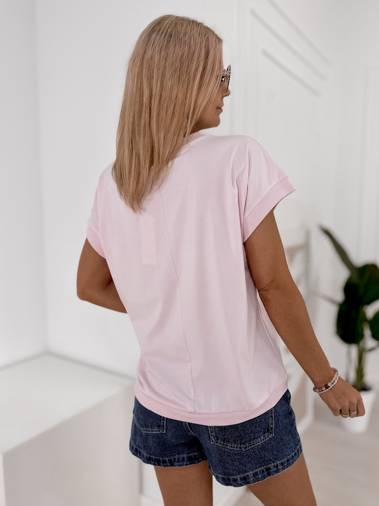 BLOUSE ODETTE ROSE POUDRE