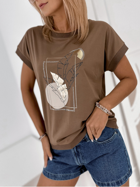BLOUSE ODETTE BRUN