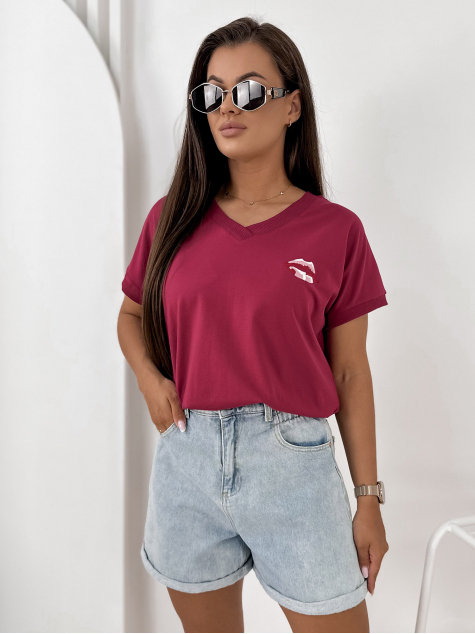 BLOUSE DOMESTIQ BURGUNDY