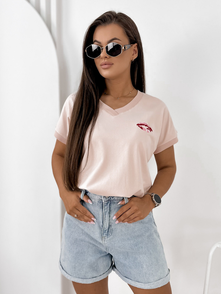 BLOUSE DOMESTIQ ROSE POUDRE