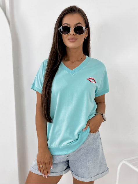 BLOUSE DOMESTIQ TURQUOISE