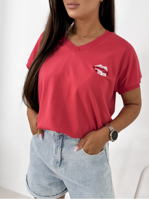 BLOUSE DOMESTIQ FRAMBOISE