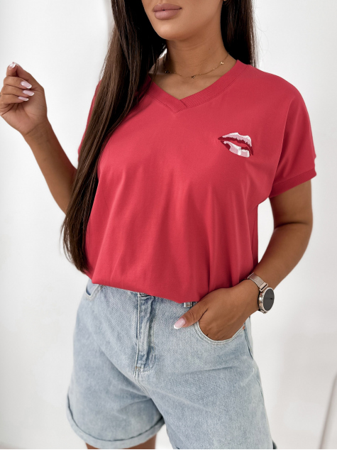 BLOUSE DOMESTIQ FRAMBOISE