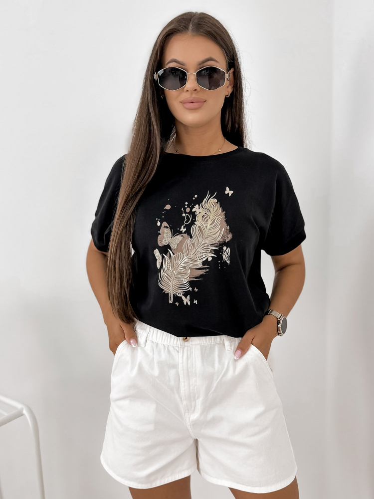BLUSE FLANDERN SCHWARZ