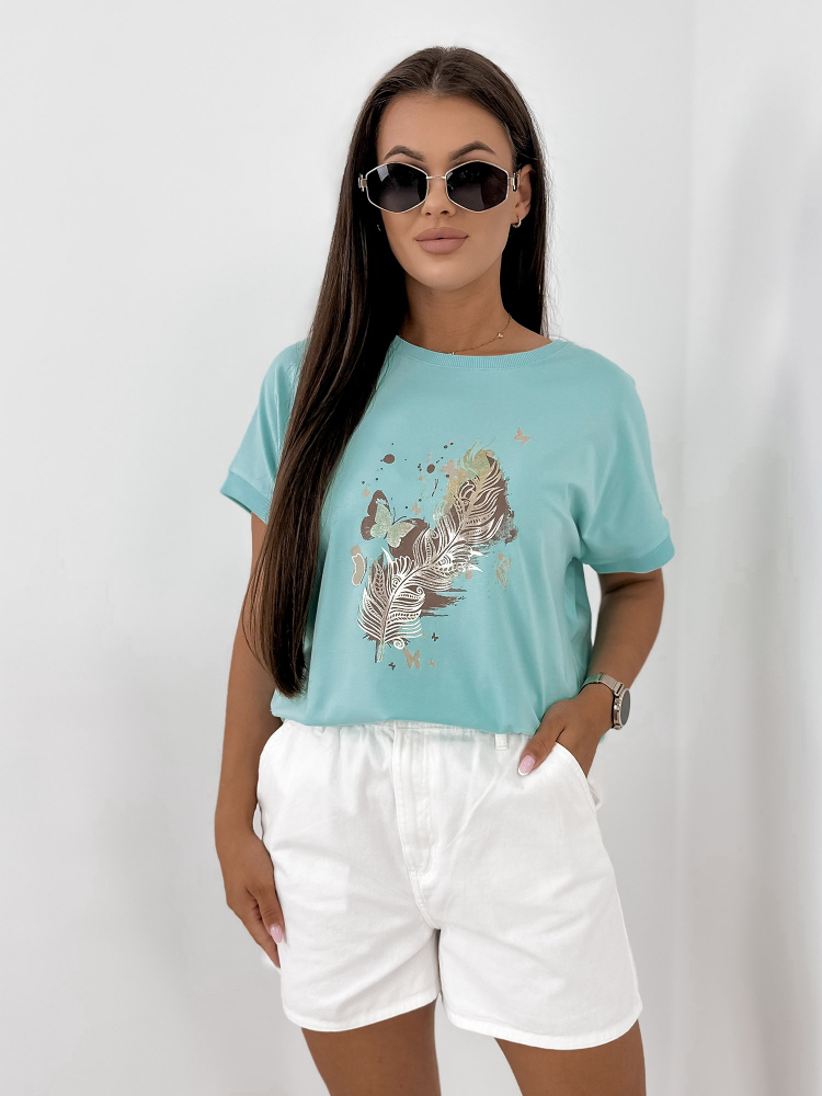 BLÚZ FLANDER TÜRKIZ