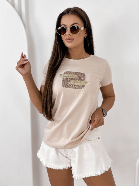 BLOUSE MAILLOT BEIGE