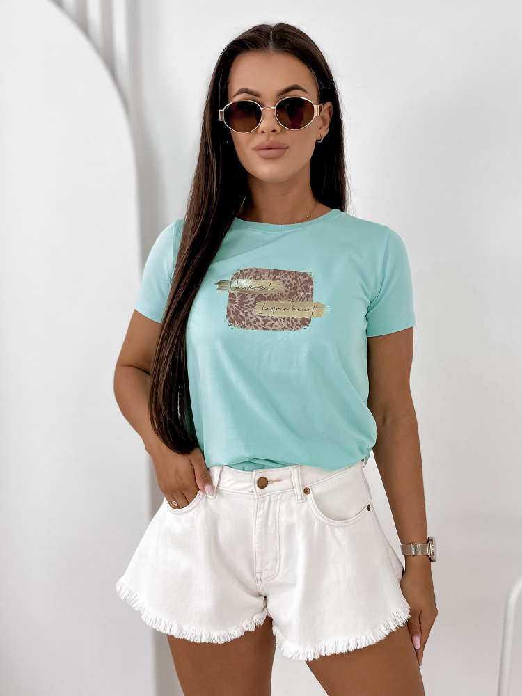 BLOUSE MAILLOT TURQUOISE