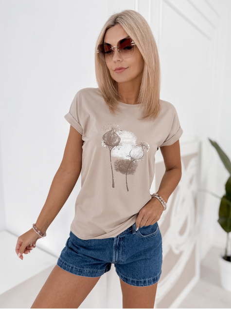 BLUSE GILBERTE DUNKELBEIGE