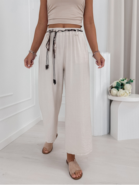 PANTALON CLOCHER BEIGE