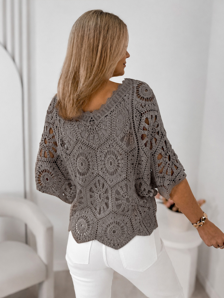 BLOUSE VILEBON BEIGE FONCÉ