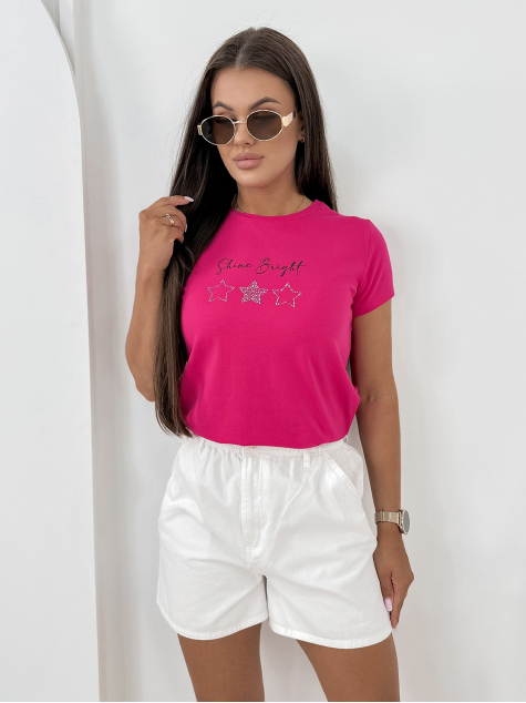 BLUSE BRINE HIMBEERROTE