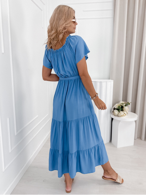 ROBE CHEVILLE BLEU