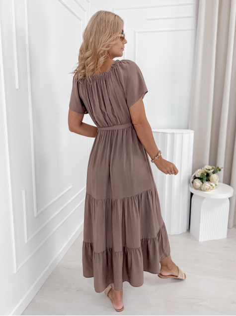 KLEID CHEVILLE BRAUNE