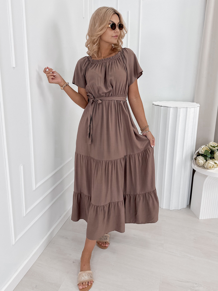 ROBE CHEVILLE BRUN