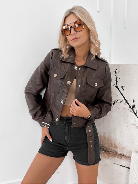 JACKET DARK BROWN CIERES