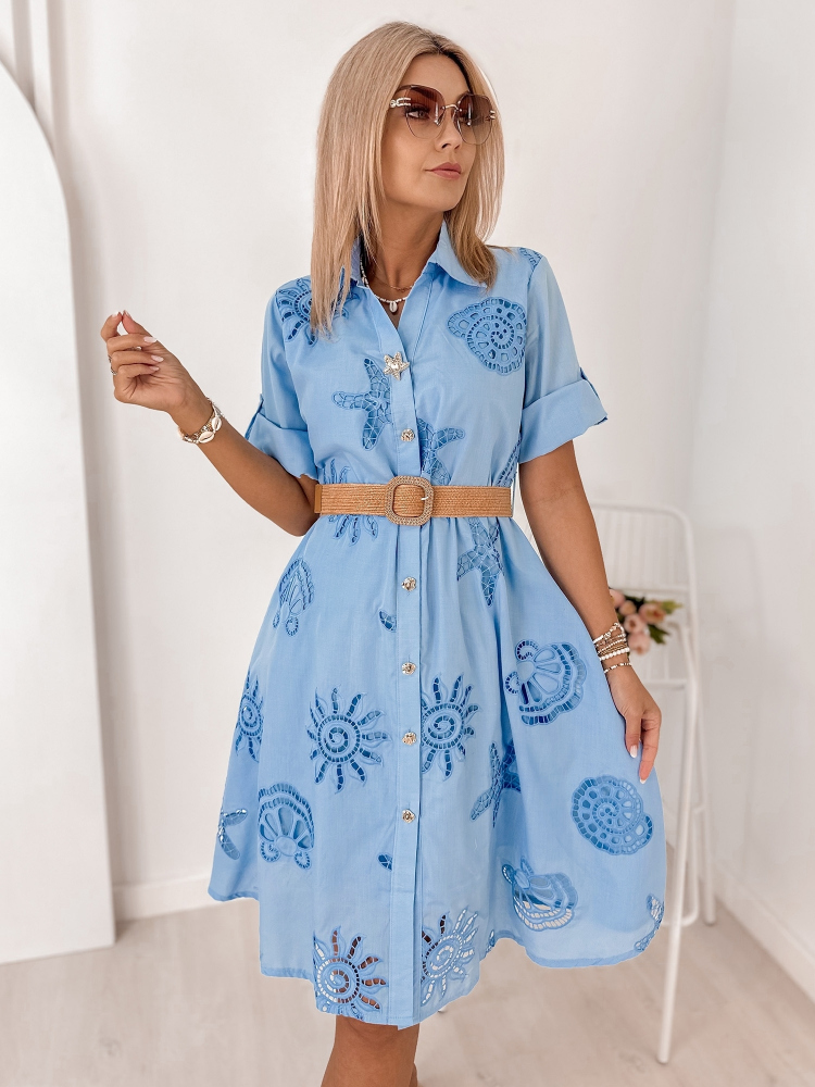 ROBE LOUP BLEU